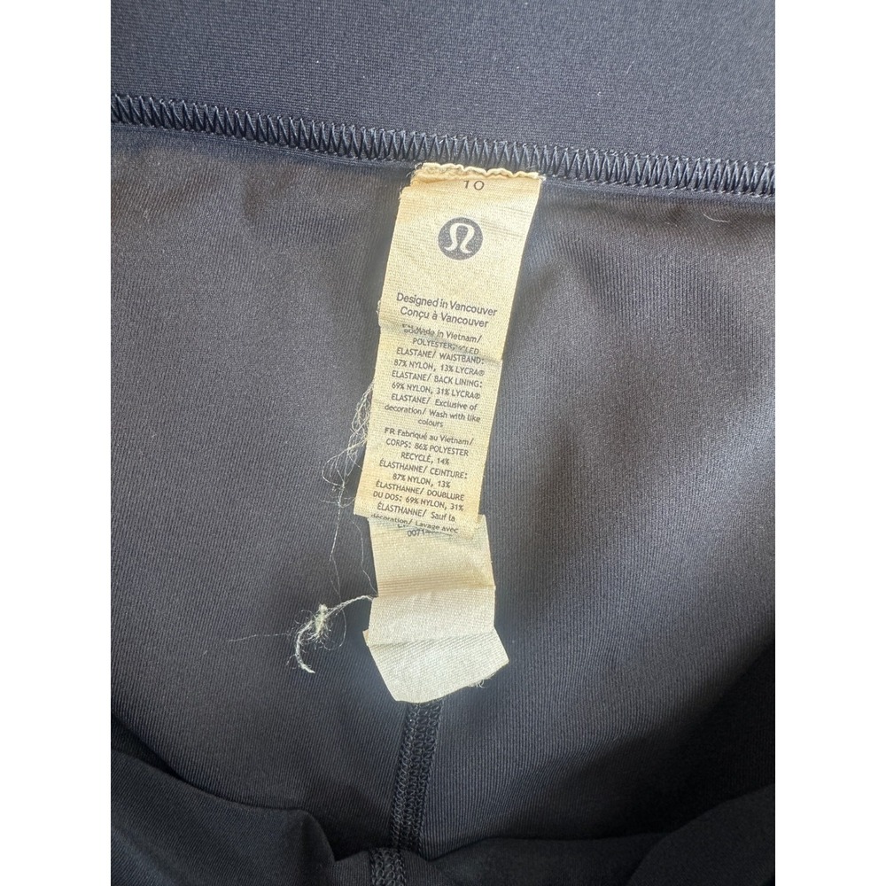 Lululemon Varsity High-Rise Pleated Tennis Skirt Shorts Pocket Skort Black 10 - Picture 7 of 16
